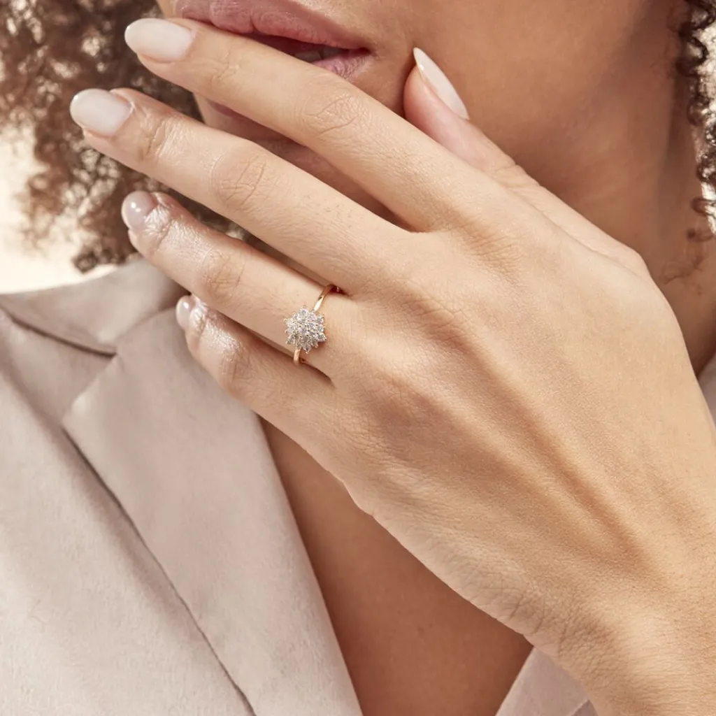 Histoire d'Or Bague Plaqué Or Sadoth Oxyde De Zirconium New