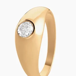 Histoire d'Or Bague Posie Plaqué Or Jaune Oxyde De Zirconium Hot