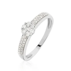 Histoire d'Or Bague Praya Or Blanc Diamant Outlet