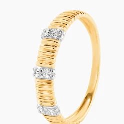 Histoire d'Or Bague Precious Line Or Jaune Diamant Outlet