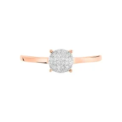 Histoire d'Or Bague Princesse Or Rose Diamant Discount