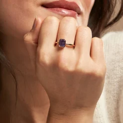 Histoire d'Or Bague Purple Mood Argent Rose Oxyde De Zirconium Hot