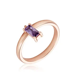 Histoire d'Or Bague Purple Mood Argent Rose Oxyde De Zirconium Online