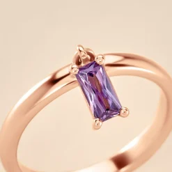 Histoire d'Or Bague Purple Mood Argent Rose Oxyde De Zirconium Online