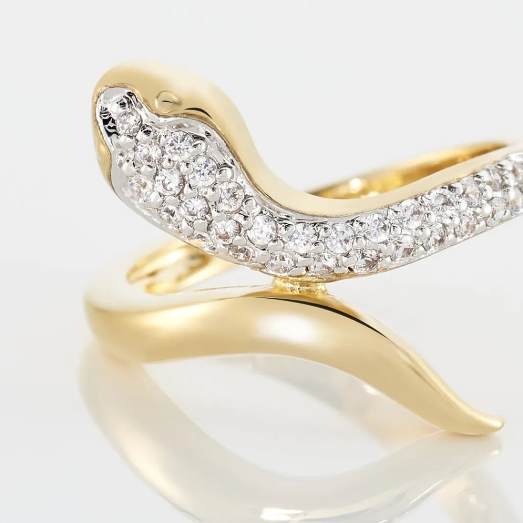 Histoire d'Or Bague Reyyanae Plaqué Or Jaune Oxyde De Zirconium Discount