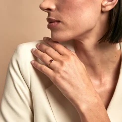 Histoire d'Or Bague Rhodolite Fever Or Jaune Rhodolite or jaune rhodolite rose Clearance