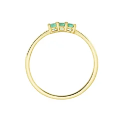 Histoire d'Or Bague Richie Or Jaune Emaraude Hot