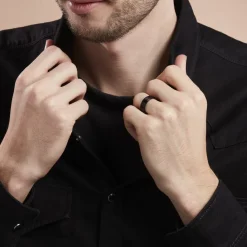 Histoire d'Or Bague Rico Acier Noir Clearance