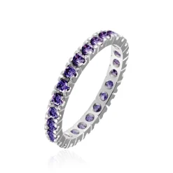 Histoire d'Or Bague Rio Argent Blanc Oxyde De Zirconium argent blanc oxyde violet New