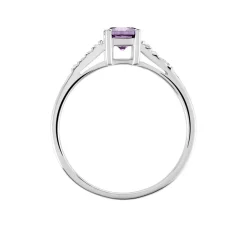 Histoire d'Or Bague Rio Argent Blanc Oxyde De Zirconium argent blanc oxyde violet Outlet