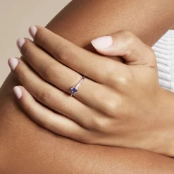 Histoire d'Or Bague Rio Argent Blanc Oxyde De Zirconium argent blanc oxyde violet Outlet