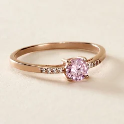 Histoire d'Or Bague Rio Argent Rose Oxyde De Zirconium Clearance