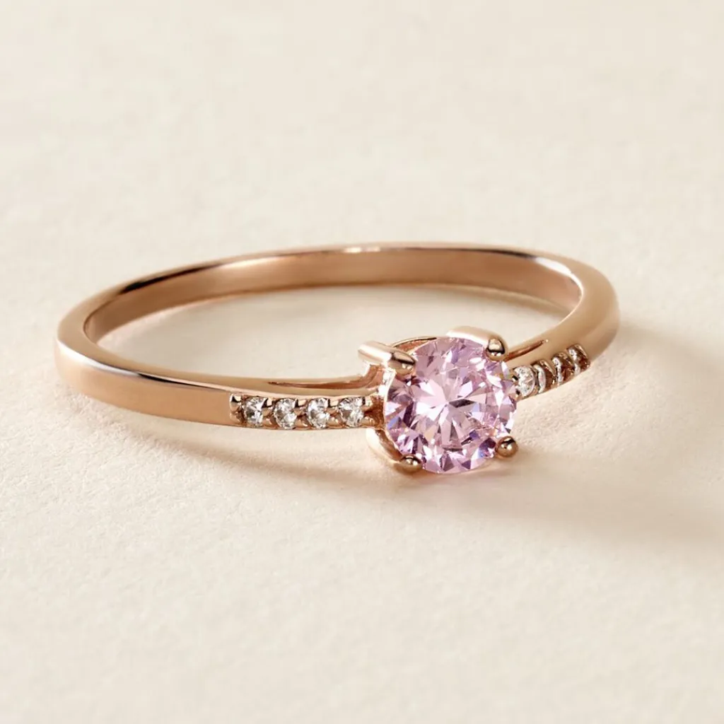 Histoire d'Or Bague Rio Argent Rose Oxyde De Zirconium Clearance