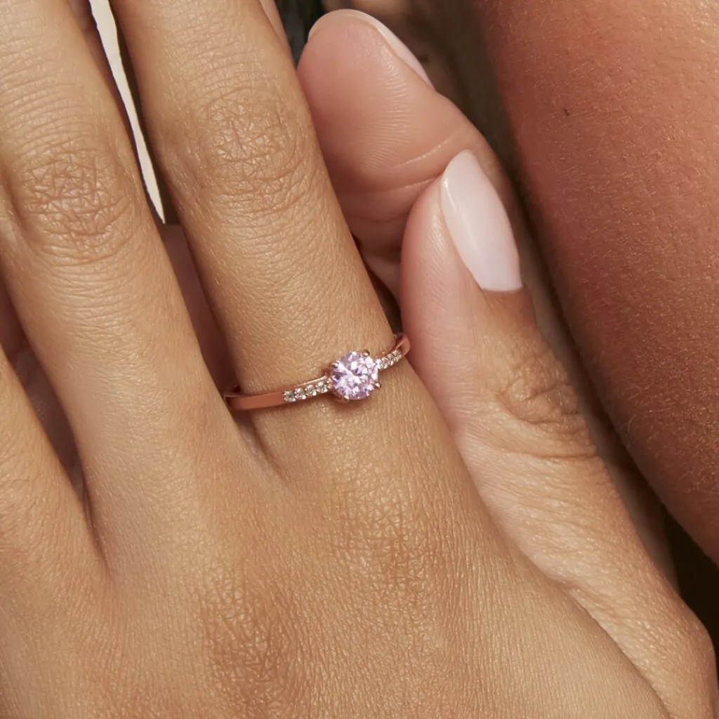 Histoire d'Or Bague Rio Argent Rose Oxyde De Zirconium Clearance