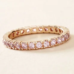 Histoire d'Or Bague Rio Argent Rose Oxyde De Zirconium New