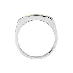 Histoire d'Or Bague Robinson Argent Bicolore Rhodié Diamant Blanc Online