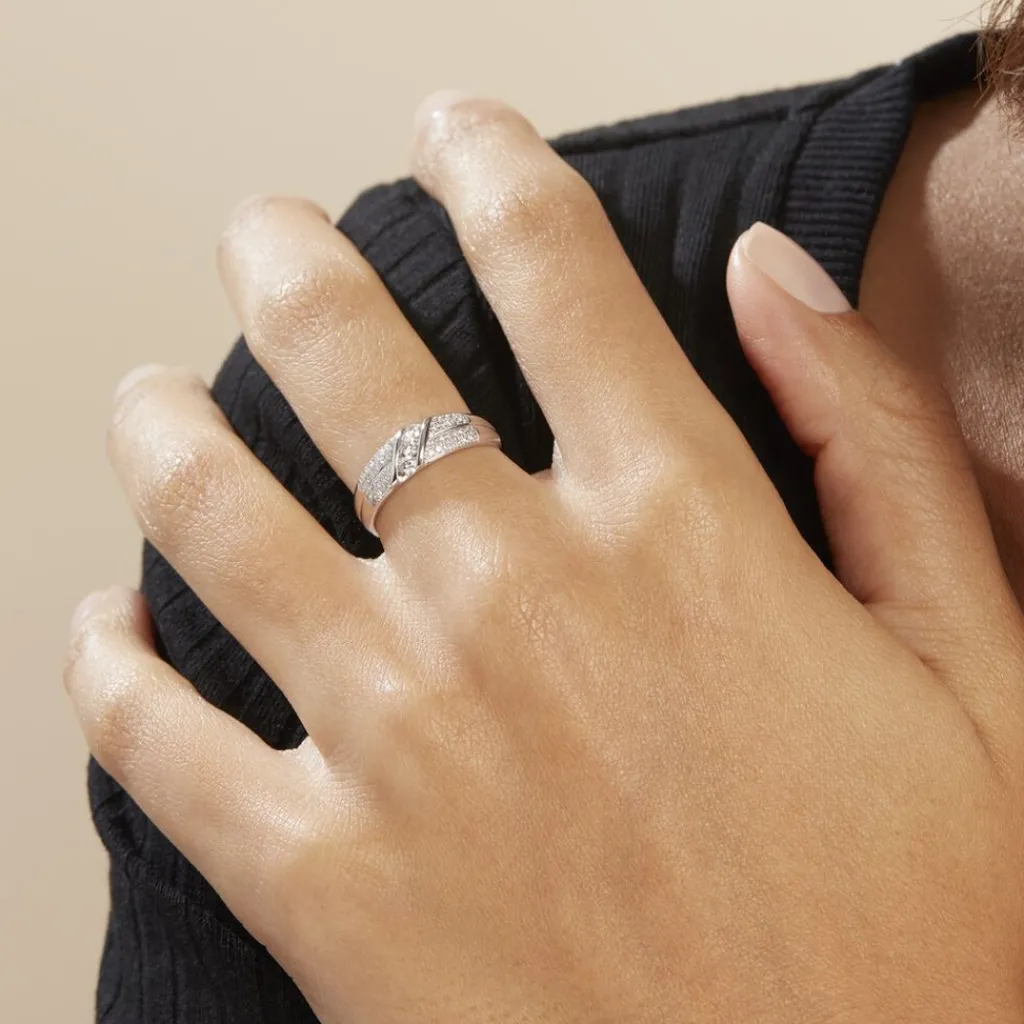 Histoire d'Or Bague Rosaleen Blanc Diamant Blanc Diamant Hot