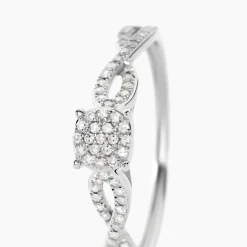Histoire d'Or Bague Roseline Or Blanc Diamant Online