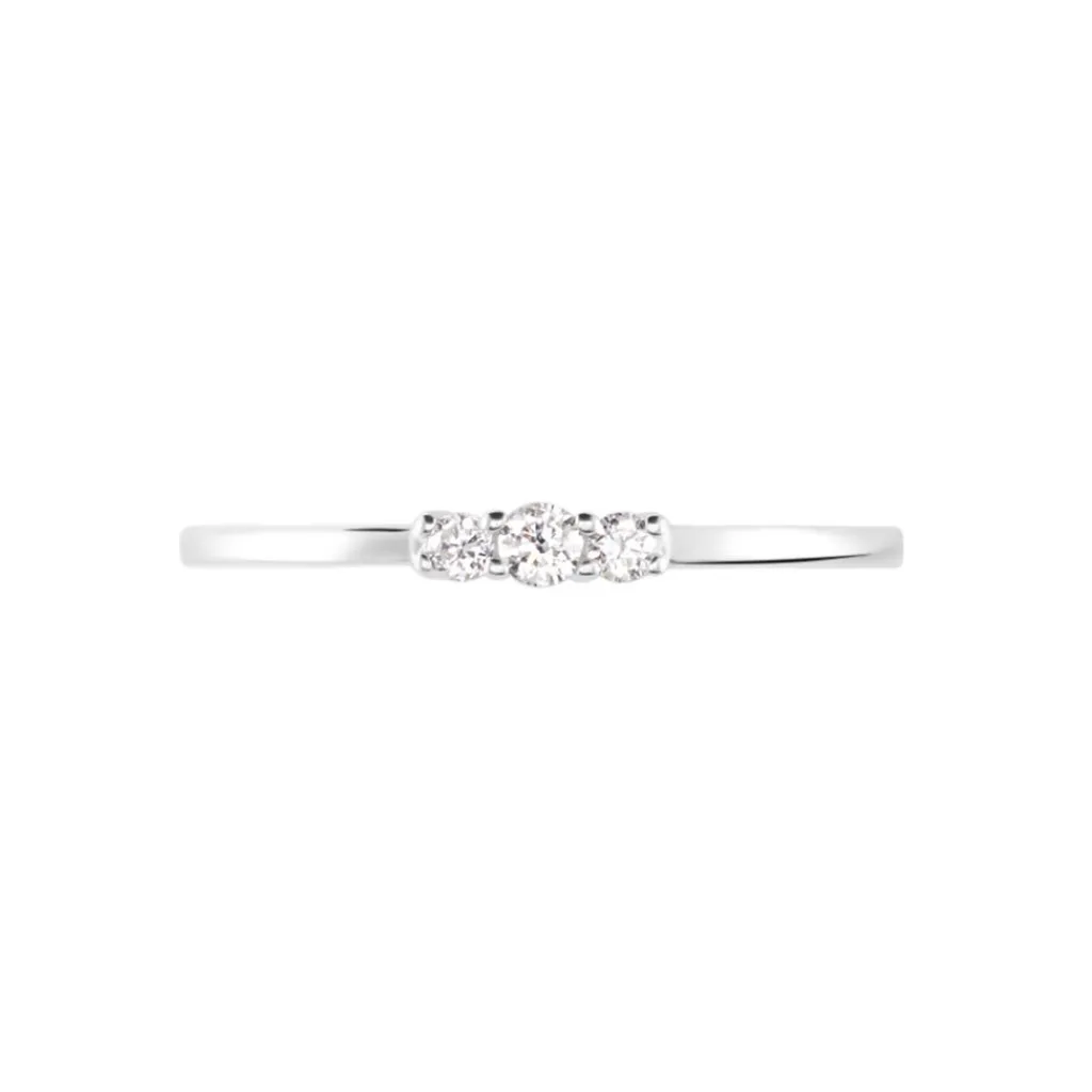 Histoire d'Or Bague Sabine Or Blanc Diamant