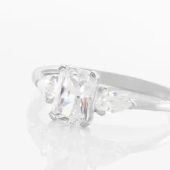 Histoire d'Or Bague Saelle Or Blanc Oxyde De Zirconium Sale