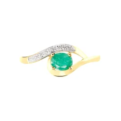 Histoire d'Or Bague Sagesse Or Jaune Emeraude Et Diamant Discount