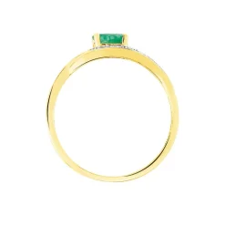Histoire d'Or Bague Sagesse Or Jaune Emeraude Et Diamant Discount