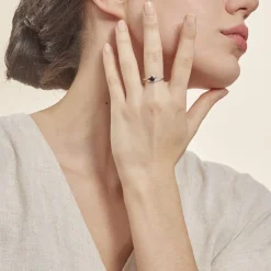 Histoire d'Or Bague Sagesse Or Jaune Saphir Et Diamant Sale