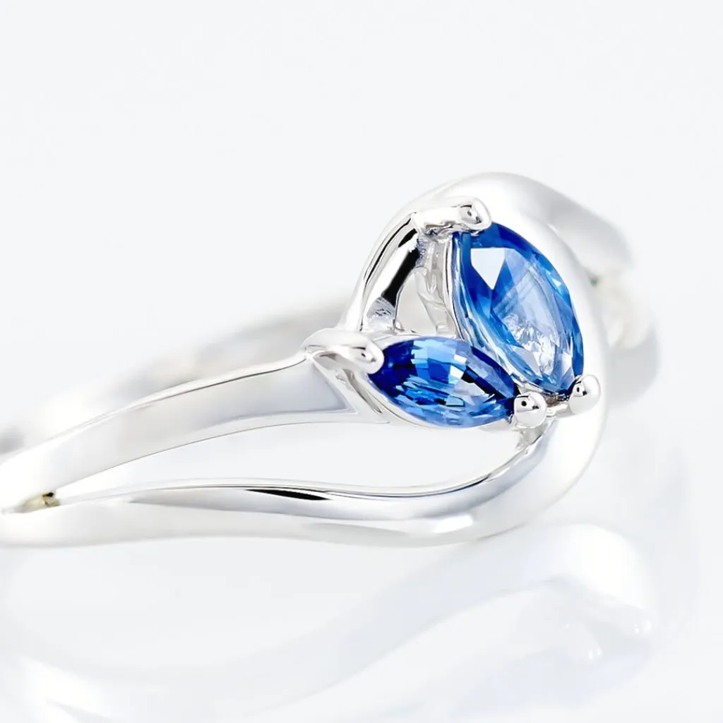 Histoire d'Or Bague Sakina Or Blanc Saphir Online