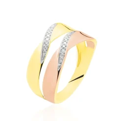Histoire d'Or Bague Salima Or Bicolore Diamant Hot