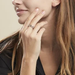 Histoire d'Or Bague Seiorse Argent Blanc Clearance