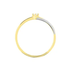 Histoire d'Or Bague Selene or bicolore diamant Hot