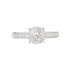 Histoire d'Or Bague Serena Or Blanc Diamant