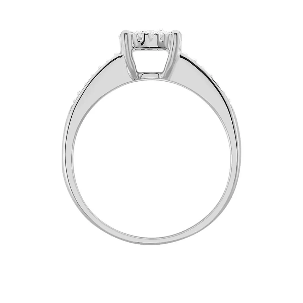Histoire d'Or Bague Serena Or Blanc Diamant Sale