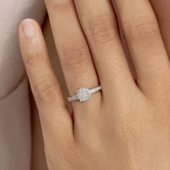 Histoire d'Or Bague Serena Or Blanc Diamant Sale