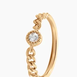 Histoire d'Or Bague Serenity Plaque Or Jaune Oxyde De Zirconium Sale