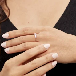 Histoire d'Or Bague Shahar Argent Rose Oxyde De Zirconium