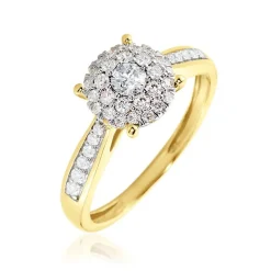 Histoire d'Or Bague Shirlene Ld Or Jaune Diamant Synthétique Hot