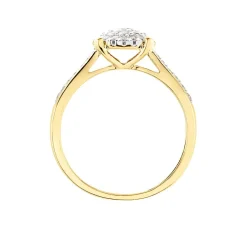 Histoire d'Or Bague Shirlene Ld Or Jaune Diamant Synthétique Hot
