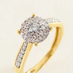 Histoire d'Or Bague Shirlene Ld Or Jaune Diamant Synthétique Hot