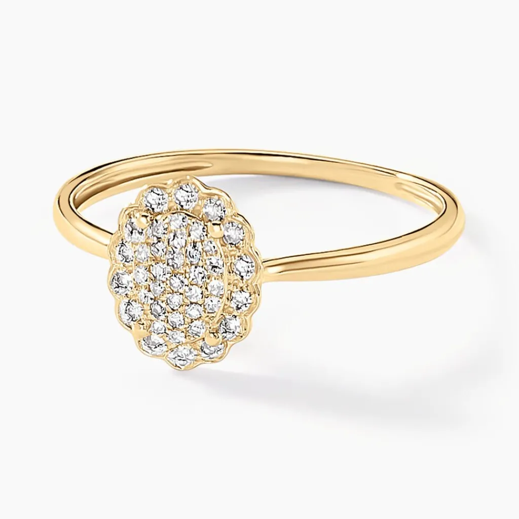Histoire d'Or Bague Shyam Or Jaune Diamant Outlet