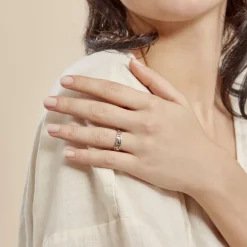 Histoire d'Or Bague Sidgy Argent Blanc Best