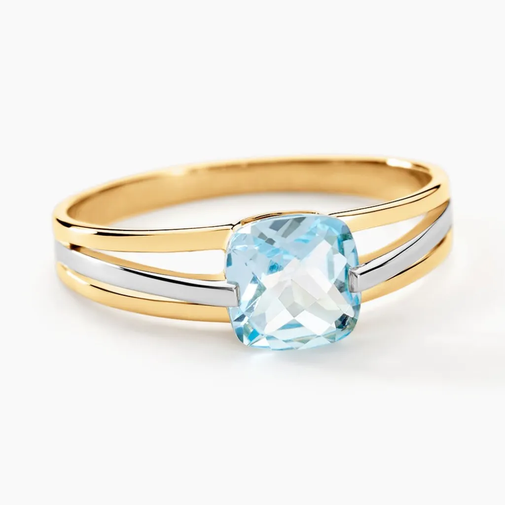 Histoire d'Or Bague Sidoine Or Bicolore Topaze Sale