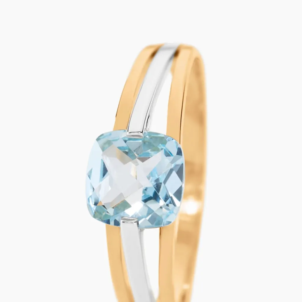 Histoire d'Or Bague Sidoine Or Bicolore Topaze Sale