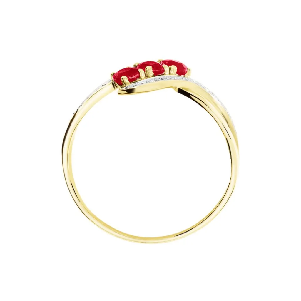 Histoire d'Or Bague Simma Or Jaune Diamant Et Rubis or jaune rubis Clearance