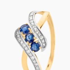 Histoire d'Or Bague Simma Et Diamant or jaune saphir Clearance