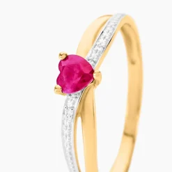 Histoire d'Or Bague Skylar Or Bicolore Rubis Diamant Discount