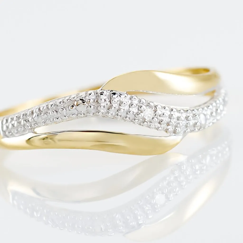 Histoire d'Or Bague Smeralda Or Bicolore Diamant Sale