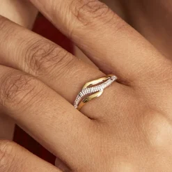 Histoire d'Or Bague Smeralda Or Bicolore Diamant Sale