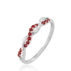 Histoire d'Or Bague Sofia Et Diamant or blanc rubis Hot