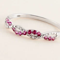 Histoire d'Or Bague Sofia Et Diamant or blanc rubis New
